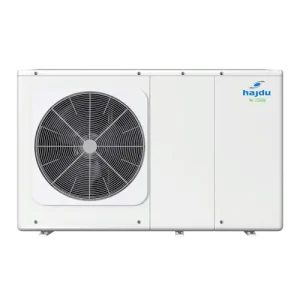 Hajdu MONOBLOKK hőszivattyú HPAW-8, -10 fokig 8 kW leadott fűtőteljesítmény, beépített WIFI modul, -25 fokig működik, 1 fázis (16A), akár 53 dB, COP: 5.15.